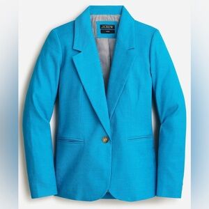 J. Crew Parke Vibrant Blue Women's linen blend Blazer